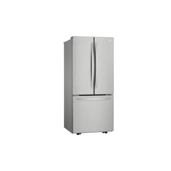 22 cu. ft. french door refrigerator left side angle view