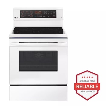 LG LRE3194SW 6.3 cu. ft. Electric Single Oven Range with True Convection and EasyClean®