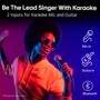 Be The Lead Singer With Karaoke
2 Inputs for Karaoke Mic and Guitar