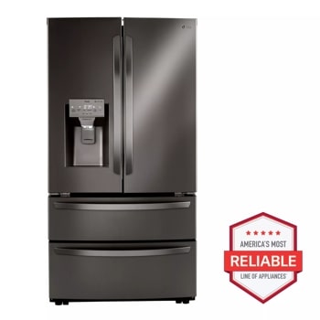 22 cu ft. Smart Counter Depth Double Freezer Refrigerator with Craft Ice™