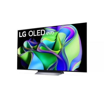 LG 65-inch C3 OLED evo smart tv right angle view