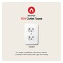 LG DLGX9701P Gas Dryer 110V outlet types infographic showing standard outlet with installation requirements