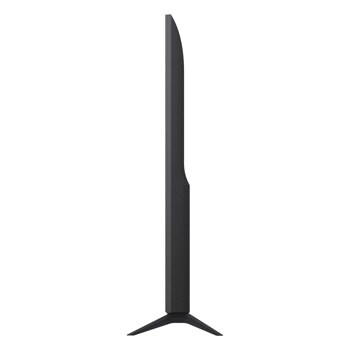 65-Inch LG QNED 4K TV 65QNED84BAA - Side Profile showing ultra-slim design with sturdy base stand