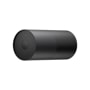 LG TWMC2W25G cylindrical appliance in matte black finish with circular front panel and indicator lights