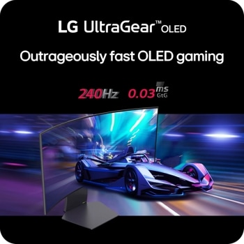 34" UltraGear™ OLED WQHD 240Hz 0.03ms G-Sync Compatible 800R Curved Gaming Monitor
