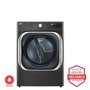 LG DLGX8901B Gas Dryer with ThinQ technology and reliability badge - Front View