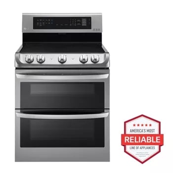 LG 6.9 cu. ft. Double Oven Gas Range with ProBake Convection Oven, Self  Clean and EasyClean in Stainless Steel LDG4313ST - The Home Depot