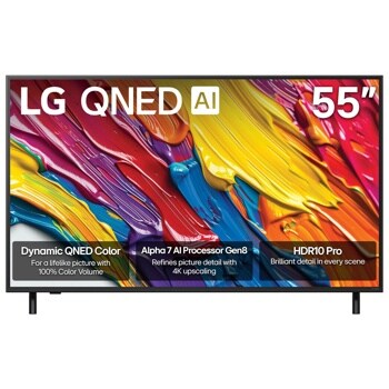 55” - 55 Inch LG QNED82A QNED TV 55QNED82AUA - Front View