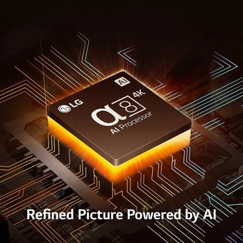 LG QNED TV alpha 8 AI processor