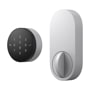 TMCDD15S smart door lock with digital keypad and deadbolt in silver finish