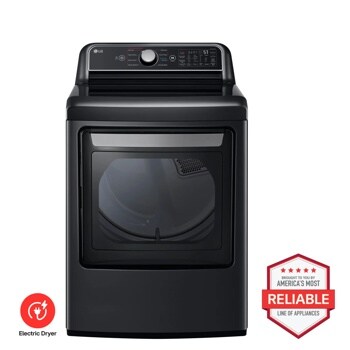 LG DLEX7480LE Electric Dryer Brought to You by Americas Most Reliable Line of Appliances - Front View