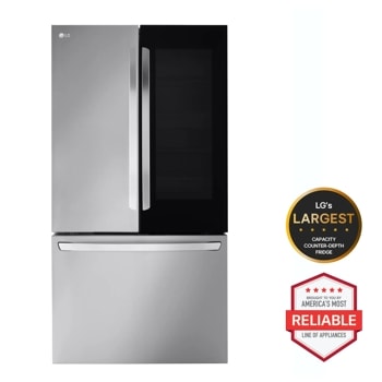 LG's largest capacity fridge in its class* 
*Among models with an external ice & Water Dispenser
Brought to you by America's most Reliable line of appliances.