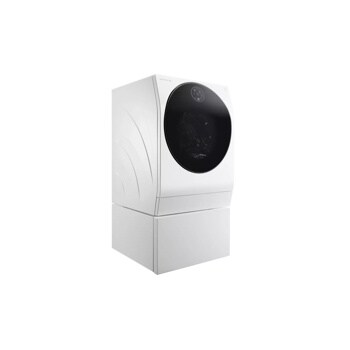 LG LUWM101HWA SIGNATURE Washer Dryer Combo left side angle view