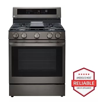 5.8 cu ft. Smart Wi-Fi Enabled True Convection InstaView® Gas Range with Air Fry