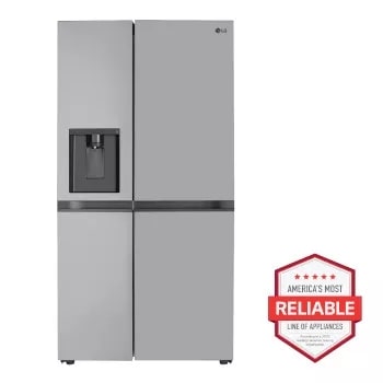 28 cu. ft. side by side refrigerator front view 