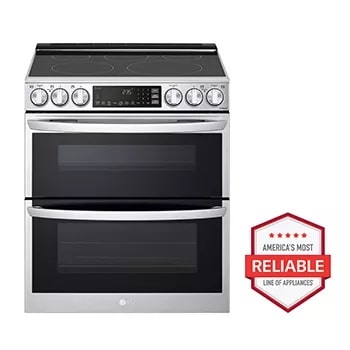 GE Profile 30 Smart Electric Smooth Top Double Oven Range with Convection  and Air Fry in Stainless - PB965YPFS