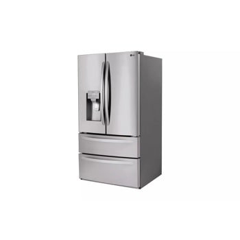 28 cu. ft. french door refrigerator right side angle view 