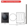 LG SIGNATURE 9.0 cu. ft. Mega Capacity Smart Front Load Electric Dryer with Built-In Intelligence, TurboSteam® and Touch LCD Control
