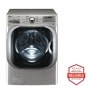 Front view of the 5.2 cu. ft. Mega Capacity TurboWash® Washer with Steam Technology - WM8100HVA. Includes a graphic logo that says, Brought to you by America’s Most Reliable Line of Appliances.