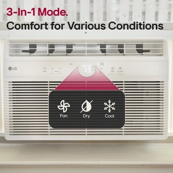 3-in-1 mode. Comfort for various Conditions
Fan
Dry
Cool