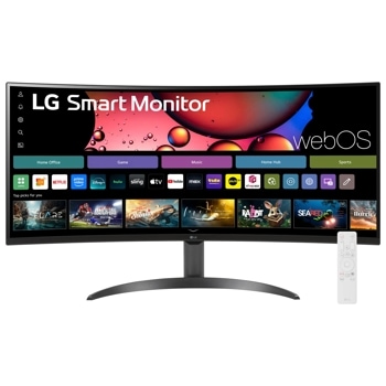 34" MyView Smart Monitor WQHD 1440P Curved Screen 100Hz with webOS1
