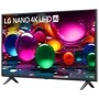 43NU710BAUC LG NANO 4K UHD AI TV displaying vibrant colorful spheres - Front Angle View
