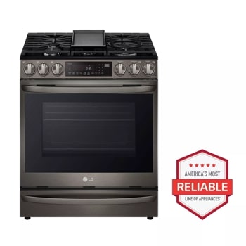 LG LSGL6337D 6.3 cu ft. Smart Wi-Fi Enabled ProBake Convection® InstaView™ Gas Slide-in Range with Air Fry