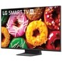 LG 27LB7000PUA Smart TV AI displaying colorful donuts on screen with stand - Front Angle View