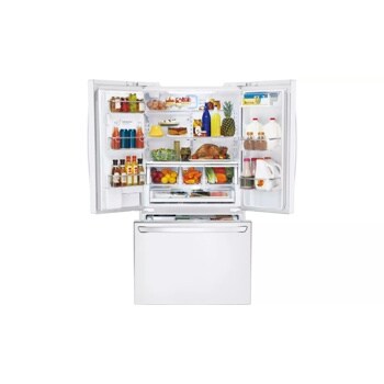 Super-Capacity 3 Door French Door Refrigerator with Smart Cooling Plus technology