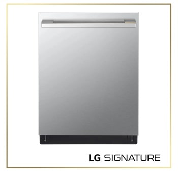 LG SDNTH981S Top Control Dishwasher with stainless steel finish and recessed handle - Door Closed Front View1