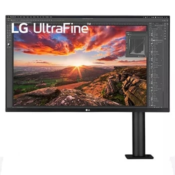 LG 32UN880-B 32 inch UltraFine Ergo Monitor adjusted front view
1