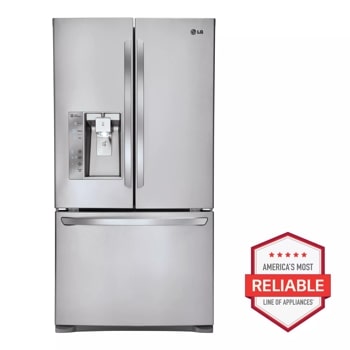 24 cu. ft. french door counter-depth refrigerator front view