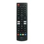 LG AKB76040302 TV remote control with numeric keypad, streaming service buttons, and navigation controls