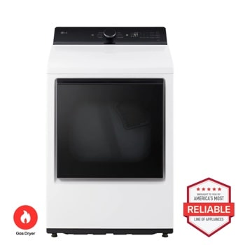 LG DLG8401WE Gas Dryer Brought to You by Americas Most Reliable Line of Appliances - Front View
