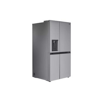 28 cu. ft. side by side refrigerator left side angle view