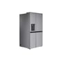 28 cu. ft. side by side refrigerator left side angle view