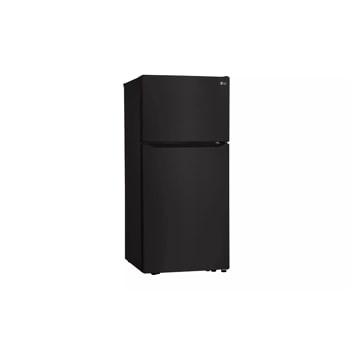20 cu. ft. top freezer refrigerator left side angle view