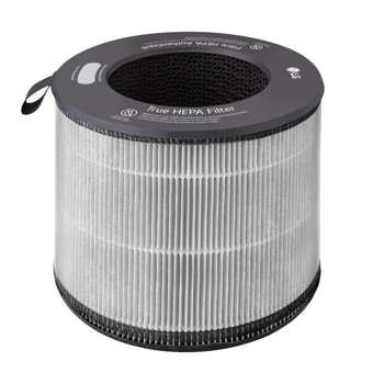 PFSCTA01 True HEPA Filter replacement accessory with cylindrical white pleated design and black top with handle1