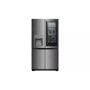 Front view of the LG SIGNATURE 23 cu. ft. Smart wi-fi Enabled InstaView™ Door-in-Door® Counter-Depth Refrigerator - LUPXC2386N. 