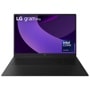 LG Gram 17-Inch 17Z90TR-E.AAB4U1 Laptop with purple display background showing Intel Core Ultra logo - Front View