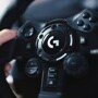 Logitech G gaming controller 941000147 close-up showing center G logo button and control buttons