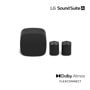 LG Soundbar on white background. “LG Sound Suite AI” and “Dolby Atmos Flexconect” logos.