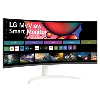 34" MyView Smart Monitor WQHD 21:9 Curved Screen 100Hz with webOS