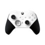 Xbox Elite Wireless Controller 4IK00001 with white body, black textured grips, dual analog sticks, and customizable center button - Front View