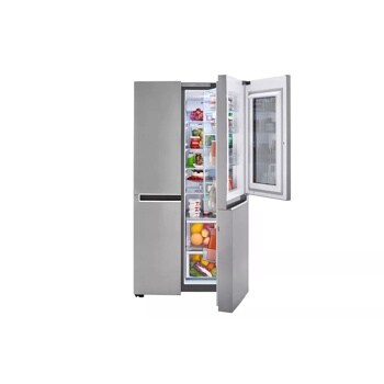 Front view of the 27 cu. ft. Side-By-Side InstaView™ Door-in-Door® Refrigerator - LRSES2706V. 