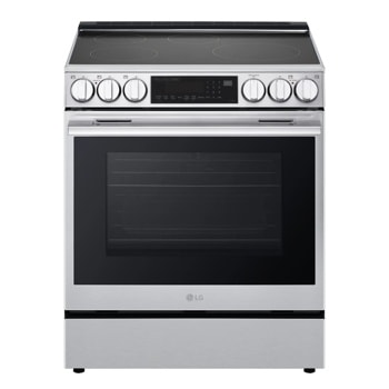 LG LSIL6336XE Range with stainless steel finish, induction cooktop, and large oven window - Front View1