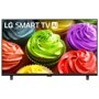 32LB650BPUA LG Smart TV AI displaying colorful cupcakes with frosting on screen - Front View