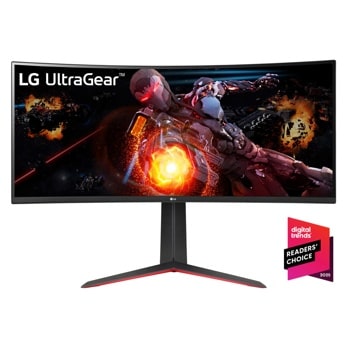 34 Inch Curved UltraGear™ QHD 1440P HDR 10 160Hz Monitor with Tilt/Height Adjustable Stand 34GP63A-B