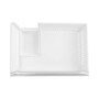 AJP73334635 LG refrigerator crisper drawer with clear front panel and ventilation slots - Top View