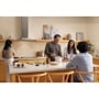 LG HCEU3639X Chimney Hood in Modern Kitchen with Family Preparing Meal Together